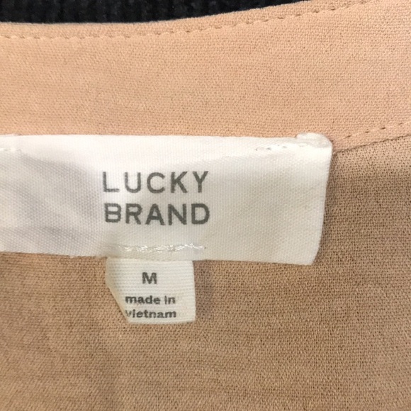 Lucky Brand Pullover Tiered Ruffle Sleeveless V-Neck Dress-Size M - Picture 10 of 12